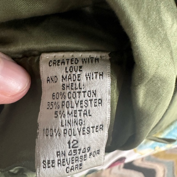 Metallic Green Sz 12 Spring Coat - Picture 2 of 8